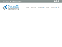 Tablet Screenshot of parellimarketing.com